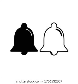 Bell icon vector illustration sign