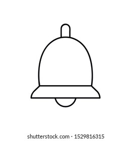 Bell Icon Vector Line Design Template. For website design, mobile application, logo, ui. Vector illustration. Eps10.