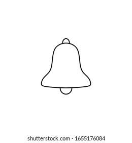 Bell icon vector line style