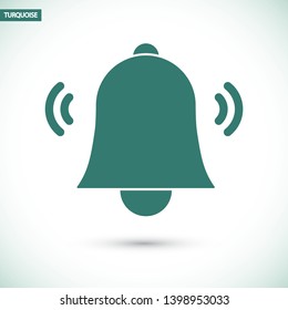 Bell icon vector. lorem ipsum Flat Design JPG