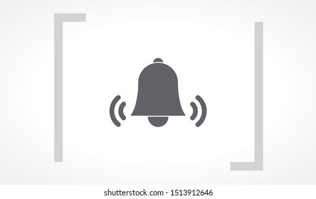 Bell icon vector. lorem ipsum Flat Design JPG