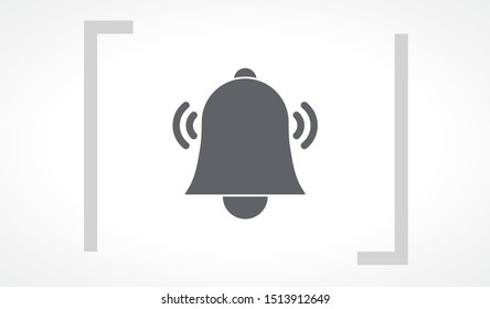 Bell icon vector. lorem ipsum Flat Design JPG