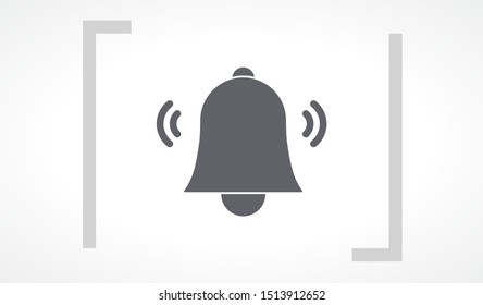 Bell icon vector. lorem ipsum Flat Design JPG
