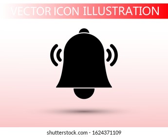 Bell icon vector. lorem ipsum Flat Design JPG