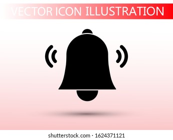 Bell icon vector. lorem ipsum Flat Design JPG