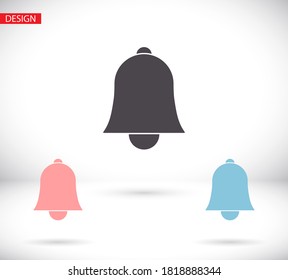 Vector de icono de la Campana. lorem ipsum Flat Design JPG