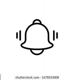 Bell icon vector. Notification icon vector illustration