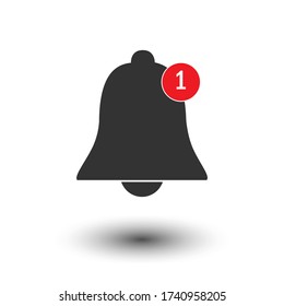 Bell icon vector. Notification sig