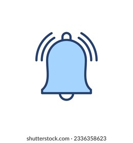 Vector de icono de la Campana. Signo de notificación y símbolo para el diseño de sitios web