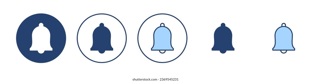 Bell icon vector. Notification sign and symbol for web site design