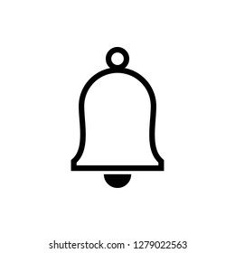 Bell Icon vector. Notification symbol for your web site design
