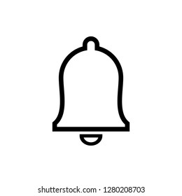 Bell Icon vector. Notification symbol for your web site design

