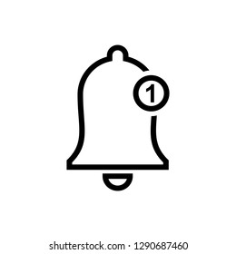 Bell Icon vector. Notification symbol for your web site design