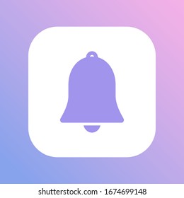 Bell icon vector. Notification symbol for your web site design, logo, app, UI.