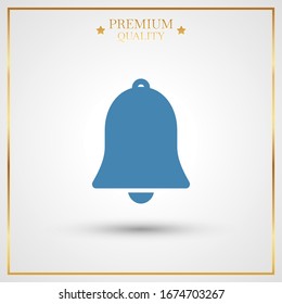 Bell icon vector. Notification symbol for your web site design, logo, app, UI.