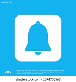 Bell icon vector. Notification symbol for your web site design, logo, app, UI.