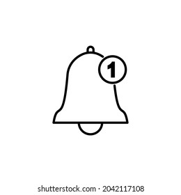 Bell icon vector, Notification bell Icon symbol, Ringing bell icon
