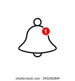 Bell Icon vector. Notification icon for your web site design