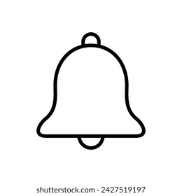 Glockensymbolvektor. Benachrichtigungssymbol für den Websiteentwurf