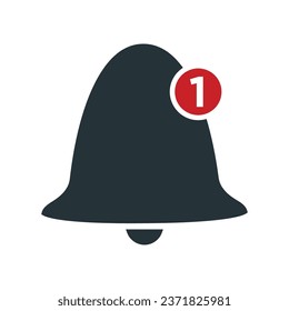Bell icon vector on trendy style for design and print.