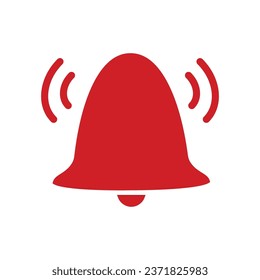 Bell icon vector on trendy style for design and print.