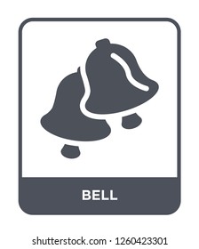 bell icon vector on white background., bell simple element illustration