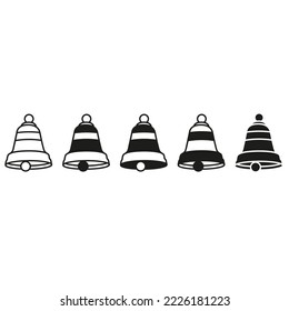 Bell icon vector set. Notification illustration sign collection. alarm symbol. buzzer logo.