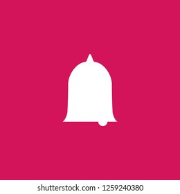 bell icon vector. bell sign on pink background. bell icon for web and app