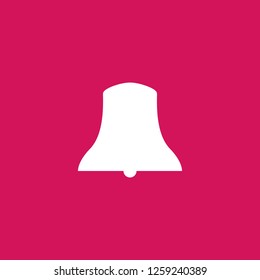 bell icon vector. bell sign on pink background. bell icon for web and app