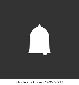 bell icon vector. bell sign on black background. bell icon for web and app