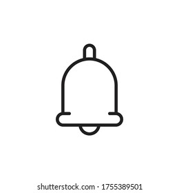 símbolo del vector del icono del timbre aislado