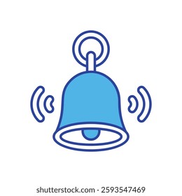 Bell icon vector stock illustration