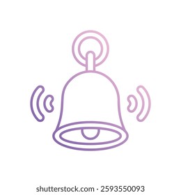 Bell icon vector stock illustration