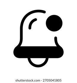 Ilustración de diseño de símbolo de Vector de icono de campana