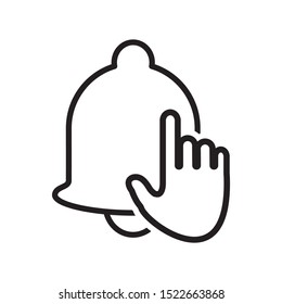 bell icon vector symbol template