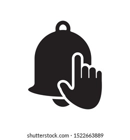 bell icon vector symbol template