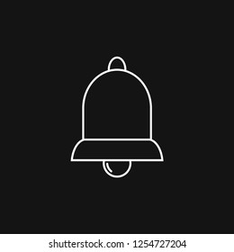Bell Icon vector in trendy flat style isolated on background.