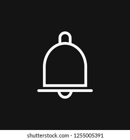 Bell Icon vector in trendy flat style isolated on background.