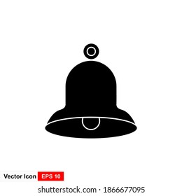 Vector de icono de Bell en estilo plano de moda aislado en el fondo
