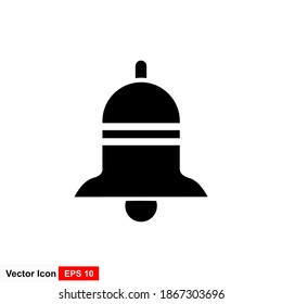 Bell Icon vector in trendy flat style isolated on background