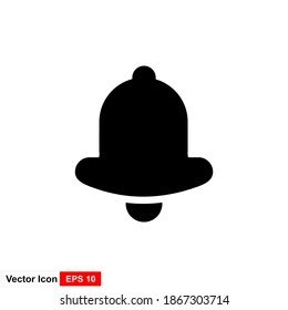 Bell-Symbol, Vektorgrafik auf trendigem, flachem Hintergrund