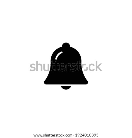 Bell icon vector for web, computer and mobile app