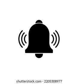 Bell Icon vector for web and mobile app. Notification sign and symbol for web site design