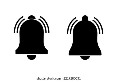 Bell Icon vector for web and mobile app. Notification sign and symbol for web site design