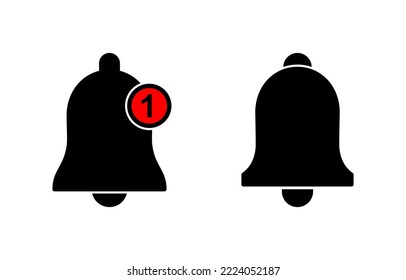 Bell Icon vector for web and mobile app. Notification sign and symbol for web site design