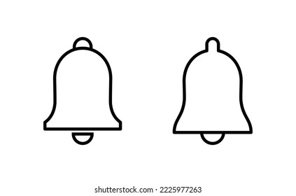 Bell Icon vector for web and mobile app. Notification sign and symbol for web site design