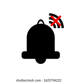 bell icon with a white background