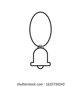 bell icon with a white background