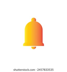 Bell icon in white background.notification icon
