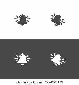 Bell icons. Notification bells symbols. Message bells. Alarm sign. Alert symbol.